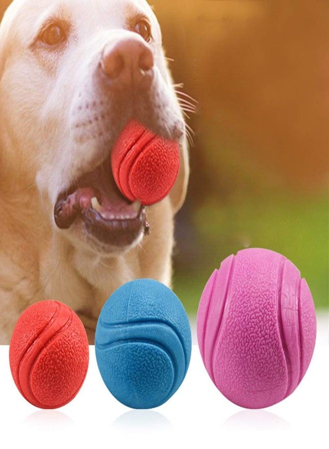 Pups&Pets Solid Rubber Dog Balls,Dog's Solid Rubber Bouncy Ball Bite Resistant and Indestructible Dog Training Ball,Pet Solid Rubber Bouncy Ball- Pack of 1 Size - Small(Color May Vary) - Image 1